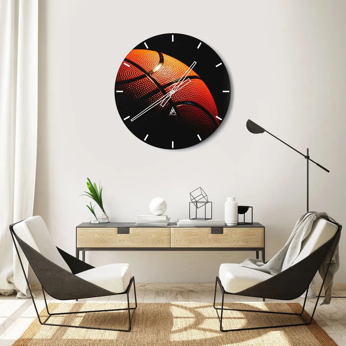 Orologio da parete - Orologio in Vetro - Bella come un pianeta - 30x30 cm