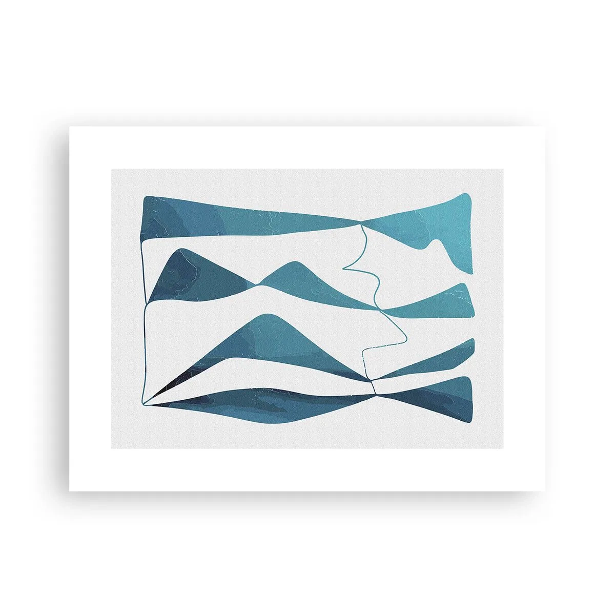 Poster - Astrazione: legame turchese - 40x30 cm