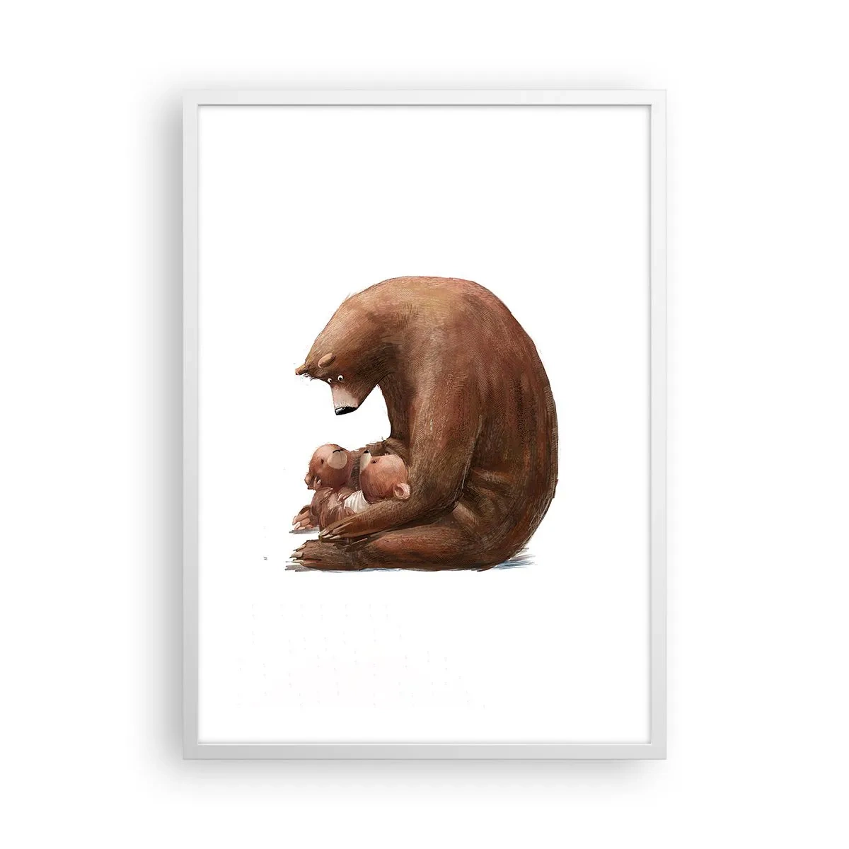 Poster in cornice bianca - Sogni d'oro, bambini - 50x70 cm