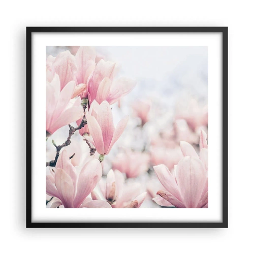 Poster in cornice nera - Ideale di delicatezza - 50x50 cm