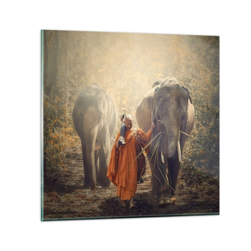 Quadro su vetro - Comprensione perfetta - 50x50 cm