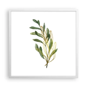 Poster in cornice bianca - Tutto ciò che è buono - 60x60 cm