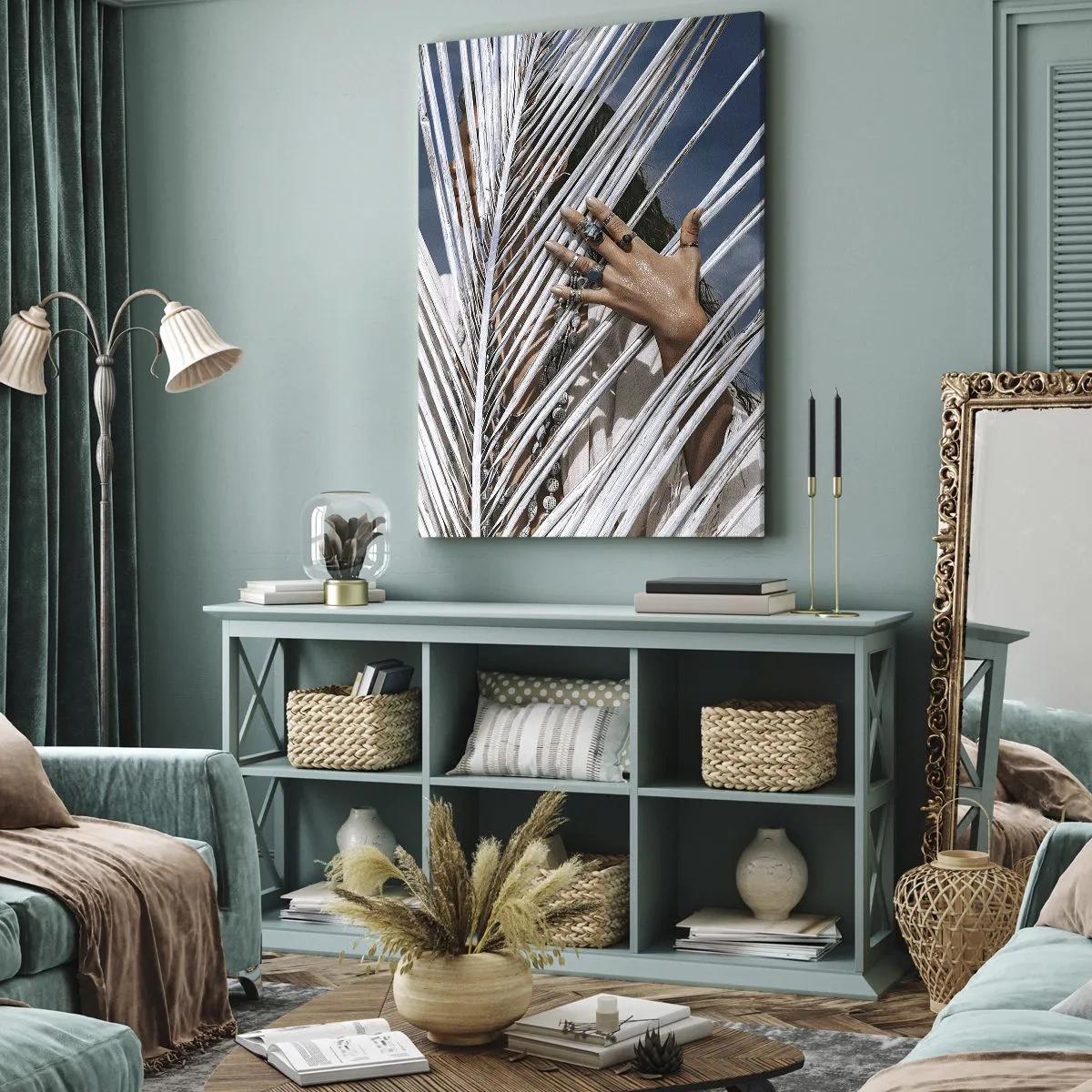 Quadro su tela - Stampe su Tela - La ragazza dello sciamano? - 55x100 cm