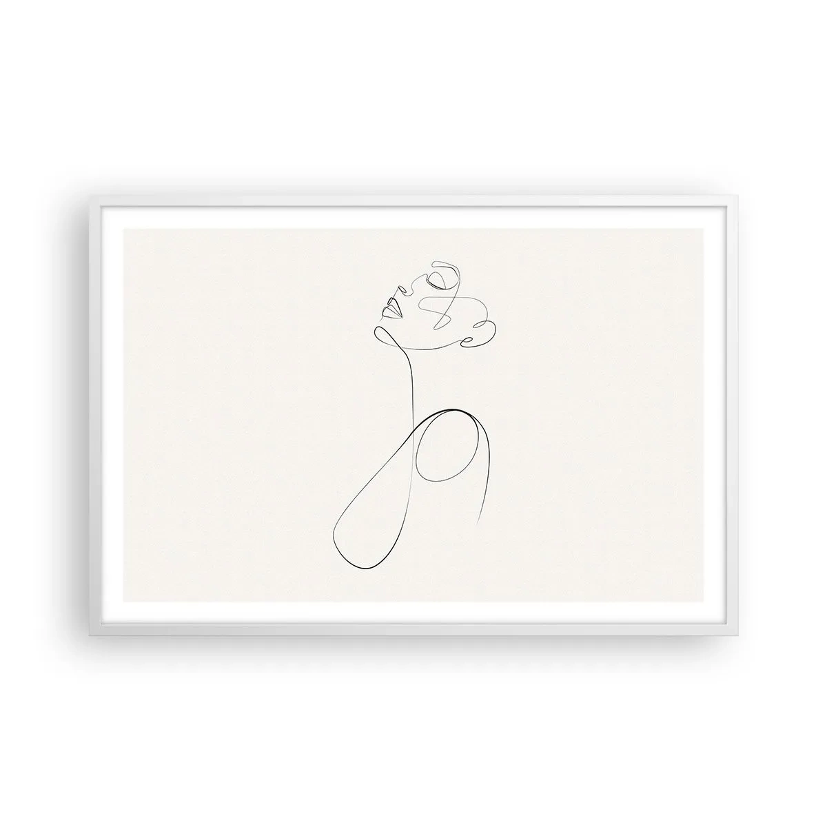 Poster in cornice bianca - Avvolta nei sogni - 91x61 cm