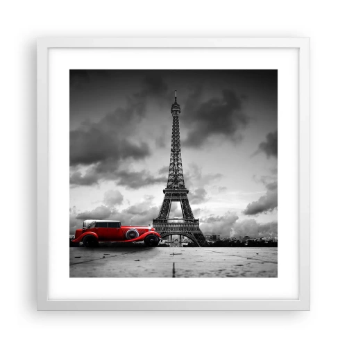 Poster in cornice bianca - Non molto tempo fa a Parigi - 40x40 cm