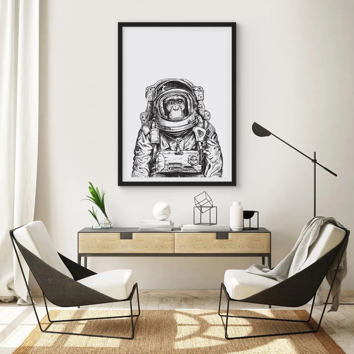 Poster in cornice nera - Evoluzione alternativa - 40x50 cm