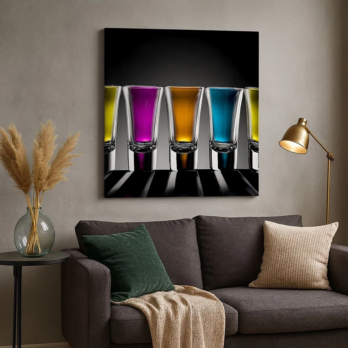 Quadro su tela - Stampe su Tela - I colori della gioia - 30x30 cm