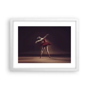 Poster in cornice bianca - Prima ballerina - 40x30 cm