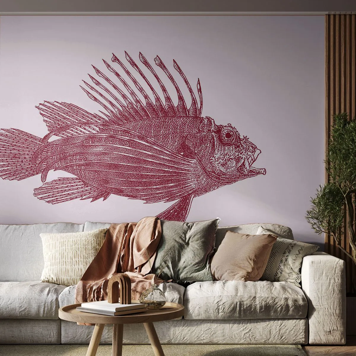 Fotomurali Premium Sand - Abitante di mari esotici - Pescare, Pesce leone, Tropicale - 100x70 cm