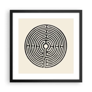 Poster in cornice nera - Ordine misterioso - 40x40 cm