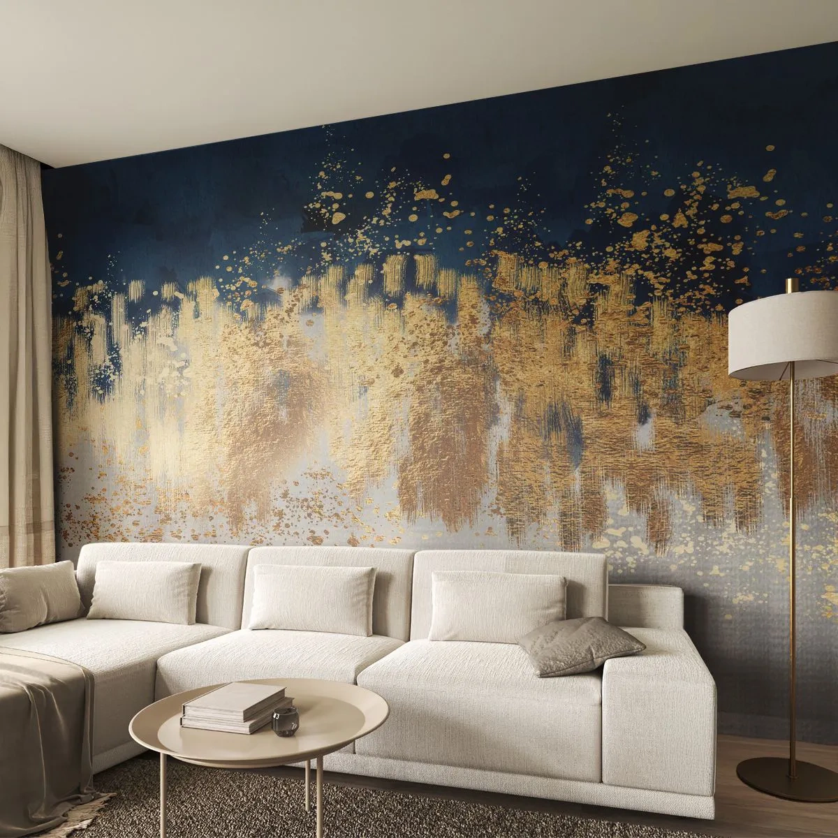 Fotomurali Standard Eco - Composizione moderna con bagliore - Pezzo, Art Deco, Fascino - 350x256 cm