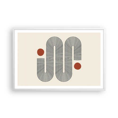 Poster in cornice bianca - Dall'inizio alla fine - 91x61 cm