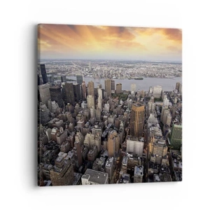 Quadro su tela - Stampe su Tela - Il cuore pulsante dei nostri tempi - 40x40 cm