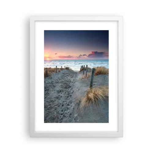 Poster in cornice bianca - Hai versato un arcobaleno di luce radiosa... - 30x40 cm