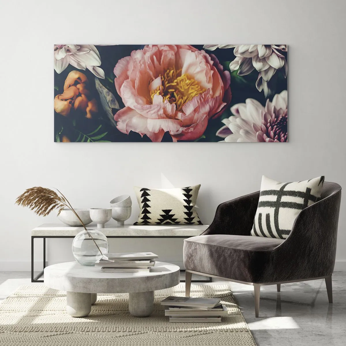 Quadro su vetro - Con fasto barocco - 100x40 cm
