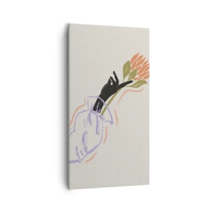 Quadro su tela - Stampe su Tela - Tocco delicato - 55x100 cm