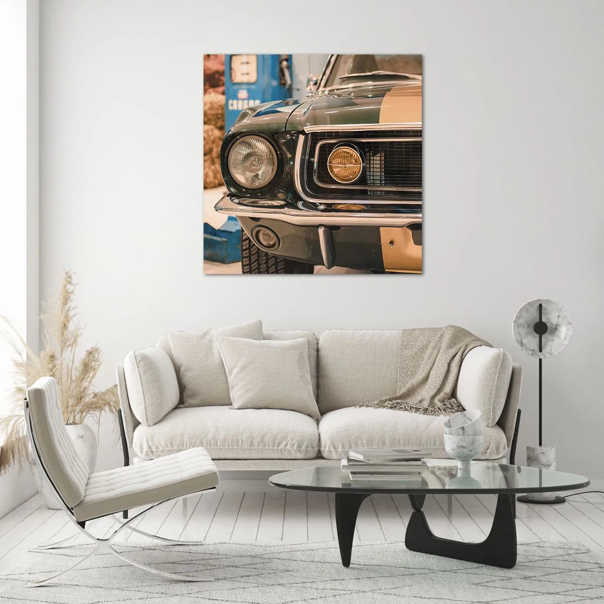 Quadro su vetro - Incontro con la leggenda - 30x30 cm