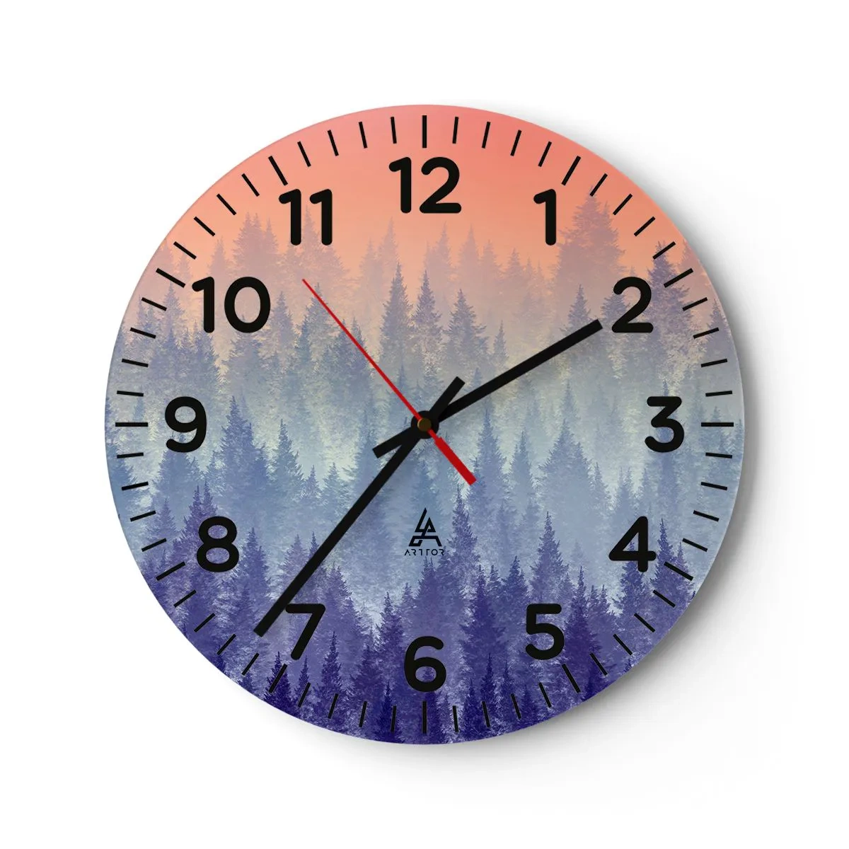 Orologio da parete - Orologio in Vetro - Alto, più in alto, fino al cielo - 30x30 cm