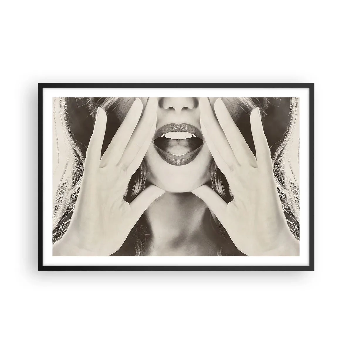 Poster in cornice nera - Arrivo! - 91x61 cm