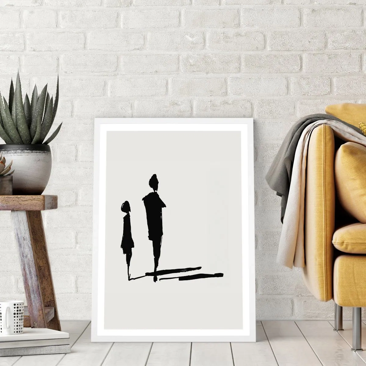 Poster in cornice bianca - Sicuramente insieme? - 70x100 cm