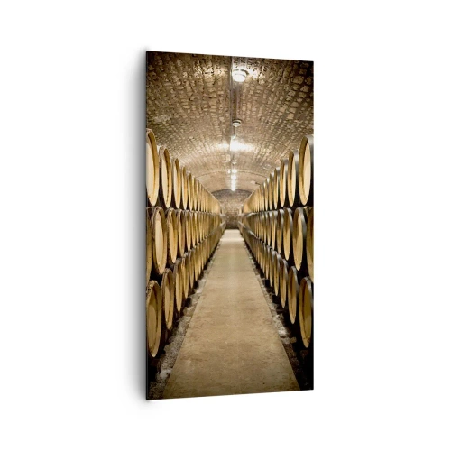 Quadro su tela - Stampe su Tela - Nella cantina in mattoni - 65x120 cm