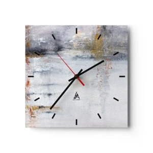 Orologio da parete - Orologio in Vetro - Dietro la cortina d'aria - 40x40 cm