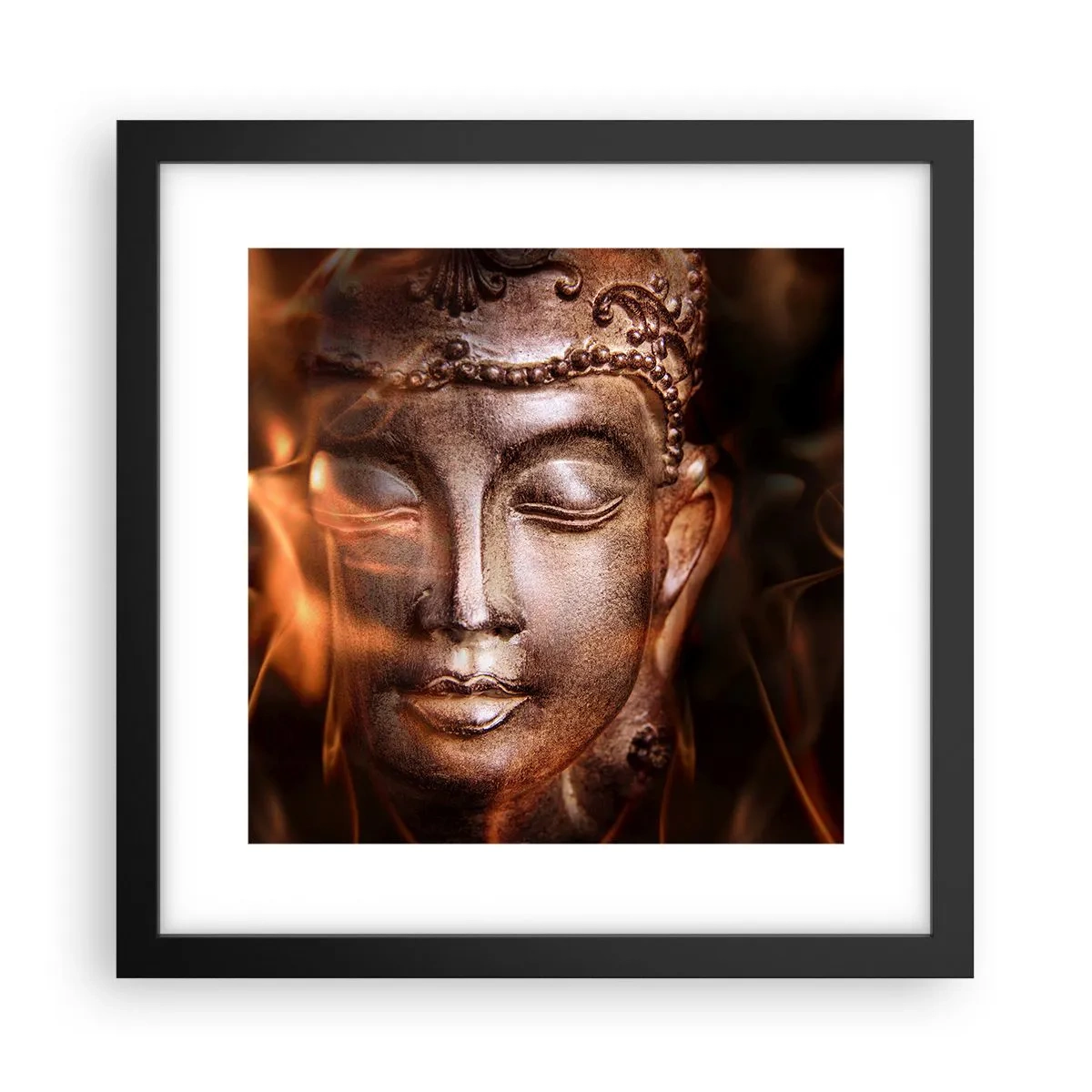 Poster in cornice nera - Esiste solo qui e ora - 30x30 cm