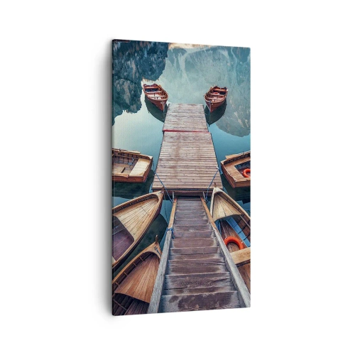 Quadro su tela - Stampe su Tela - Aspetto sul molo - 45x80 cm