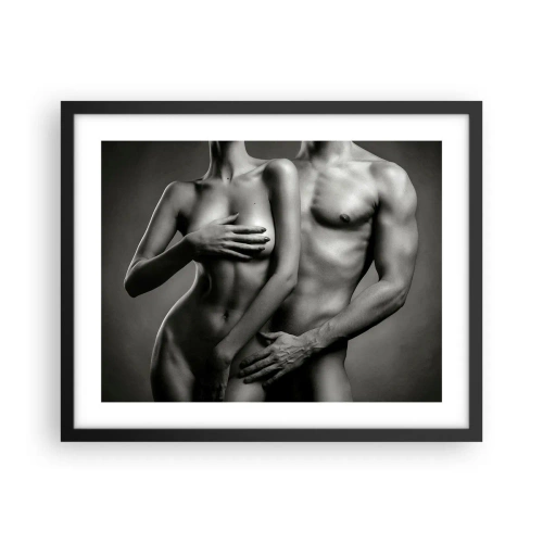Poster in cornice nera - Adamo ed Eva - 50x40 cm