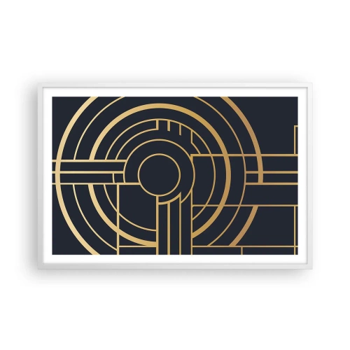 Poster in cornice bianca - Il giro delle cose - 91x61 cm