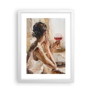 Poster in cornice bianca - Il sapore di un buon momento - 30x40 cm