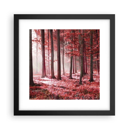 Poster in cornice nera - Anche rosso è bello - 30x30 cm