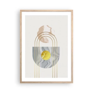 Poster in cornice rovere chiaro - Chiarezza e lucentezza - 50x70 cm