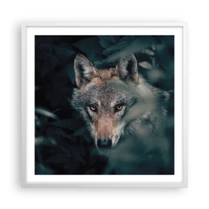 Poster in cornice bianca - Cacciatore - 60x60 cm