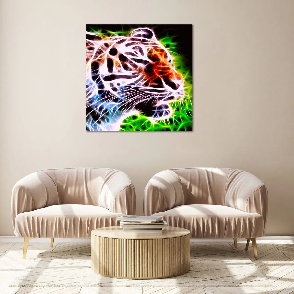 Quadro su vetro - Aura minacciosa - 50x50 cm