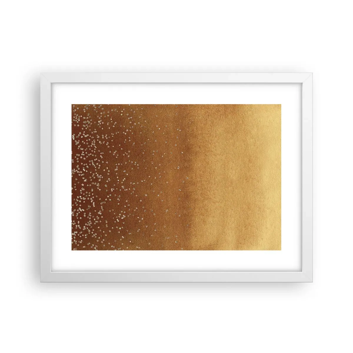 Poster in cornice bianca - La nascita della luce - 40x30 cm