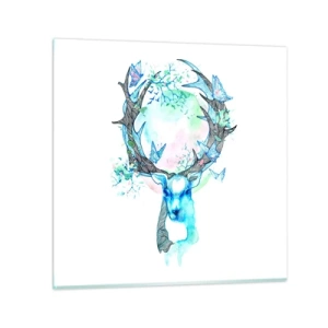 Quadro su vetro - La forza e la delicatezza della natura - 50x50 cm