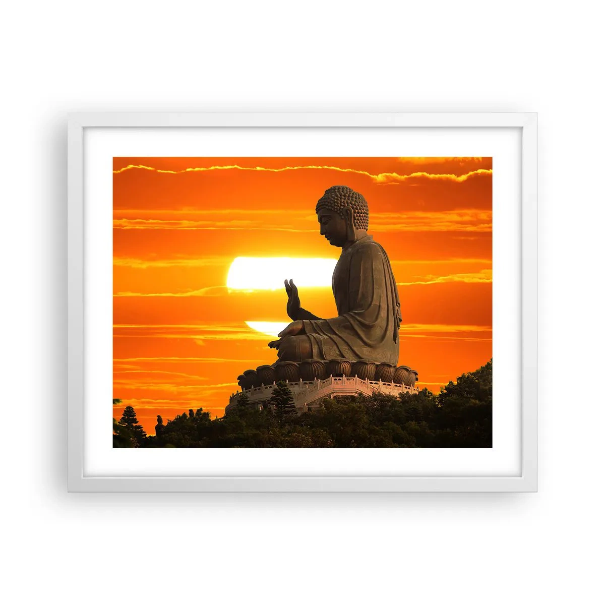 Poster in cornice bianca - Senza paura davanti al mondo - 50x40 cm