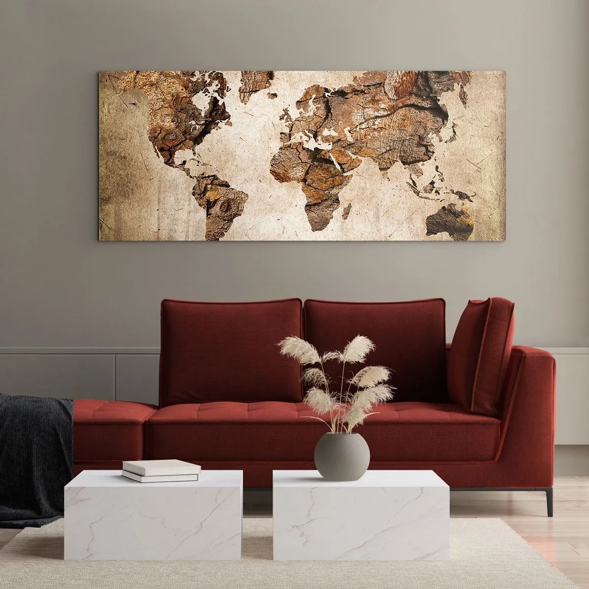 Quadro su vetro - Alla scoperta del mondo - 100x40 cm