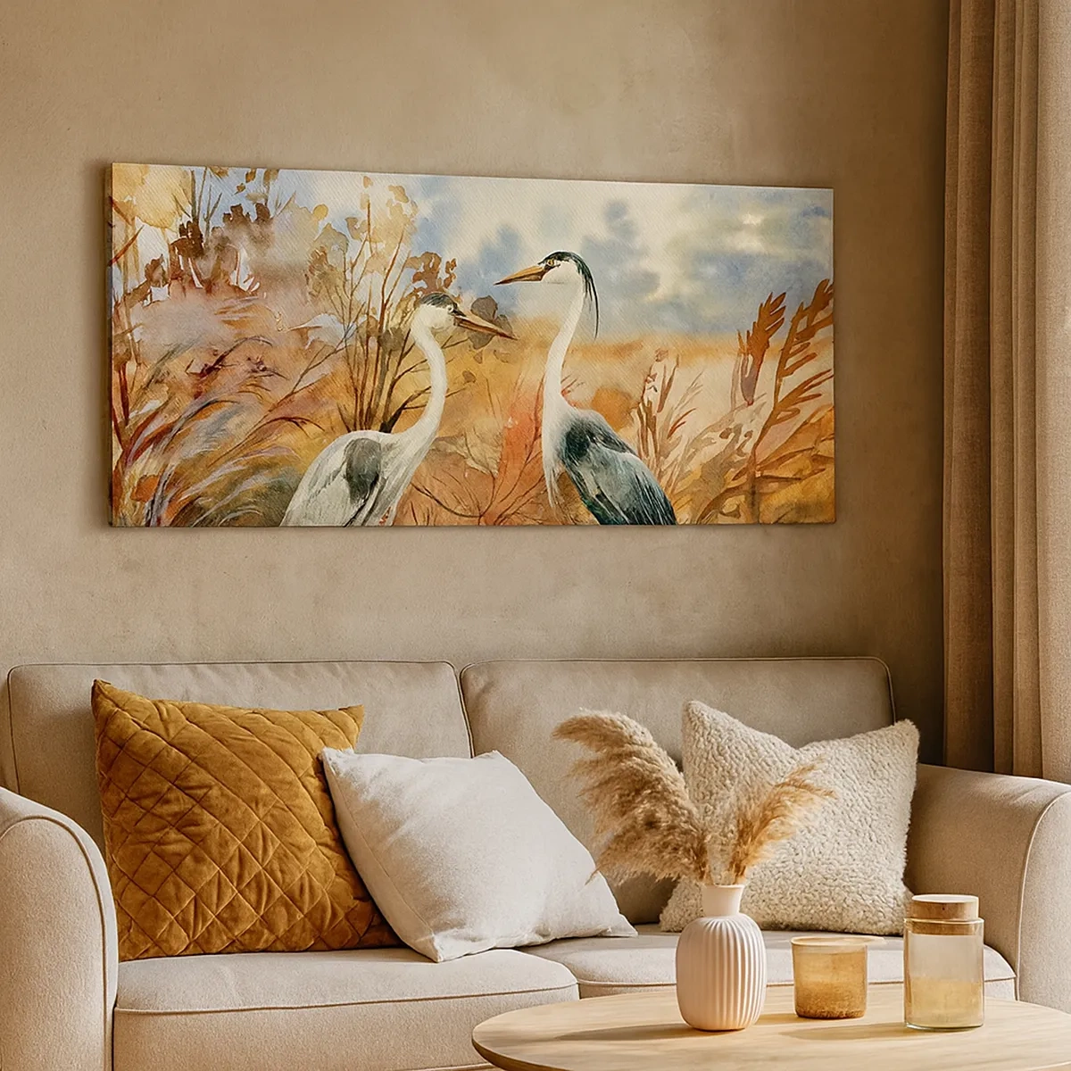 Quadro su tela - Stampe su Tela - Dove in autunno? - 30x30 cm