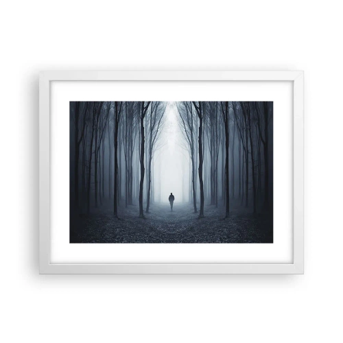 Poster in cornice bianca - E tutto è semplice e chiaro - 40x30 cm
