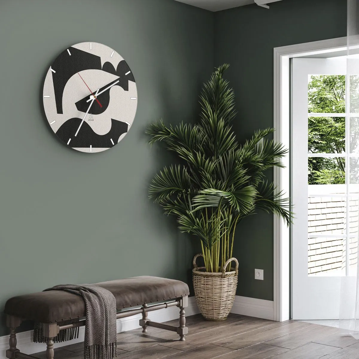 Orologio da parete - Orologio in Vetro - Kit di montaggio - 40x40 cm