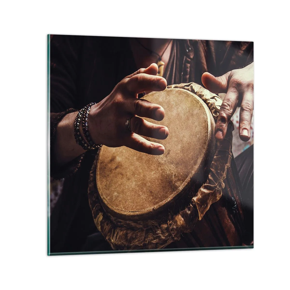 Quadro su vetro - Al ritmo del cuore - 60x60 cm