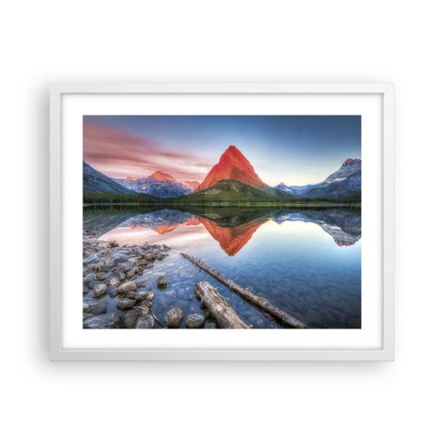 Poster in cornice bianca - Caldo e freddo - 50x40 cm