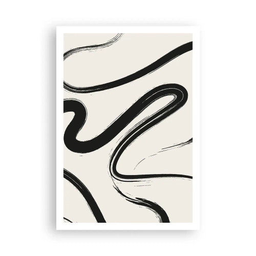 Poster - Capriccio bianco e nero - 70x100 cm