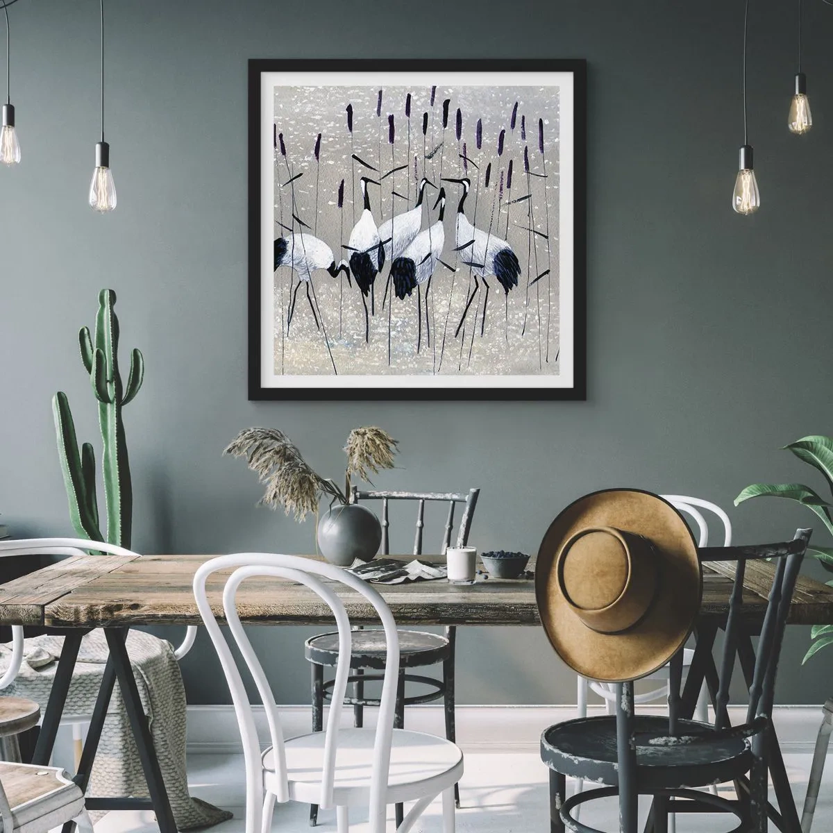 Poster in cornice nera - Tra i suoi - 30x30 cm