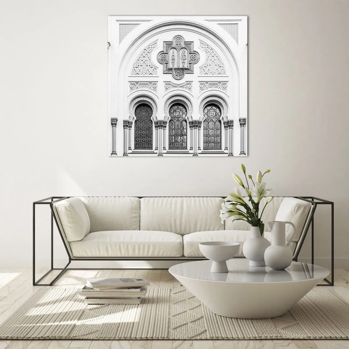 Quadro su vetro - Al confine delle culture - 70x70 cm