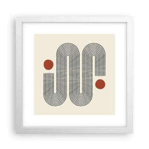 Poster in cornice bianca - Dall'inizio alla fine - 30x30 cm