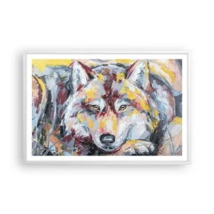 Poster in cornice bianca - Pace tra i suoi - 91x61 cm