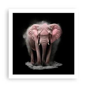 Poster - Non pensare all'elefante rosa! - 60x60 cm
